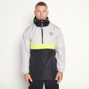 Colour Block Hurricane Jacket – Silver/Black/Limeade