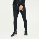 11 Degrees Men's Cut And Sew Printed Panelled Track Pants - Black