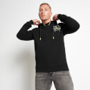 11 Degrees World Graphic Pullover Hoodie – Black / White / Limeade