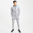 Contrast Pocket Poly Track Top With Hood – Silver/Silver Reflective