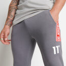 Men's Taped Joggers Skinny Fit - Steel/Silver/Inferno Red