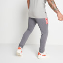 Men's Taped Joggers Skinny Fit - Steel/Silver/Inferno Red