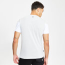 Men's Cut And Sew T-Shirt - Grey Marl/White