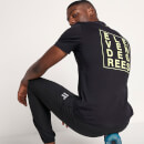 Men's Box Graphic T-Shirt – Black/Limeade