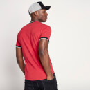 Chest Stripe Muscle Fit Ringer T-Shirt – Inferno Red