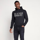 11 Degrees 3D Embroidered Logo Pullover Hoodie – Black