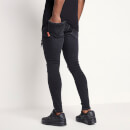 Men's Sustainable Distressed Jeans Skinny Fit - Washed Black
