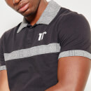 11 Degrees Cut And Sew Prince Of Wales Polo Shirt – Black / White