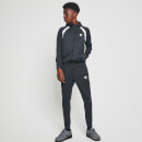 11 Degrees Junior Cut And Sew Full Zip Track Top - Grey Marl/White