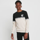 11 Degrees Junior Cut & Sew Micro Tape Sweatshirt - Stone/Black