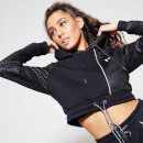 Women's Eclipse Cropped Pullover Hoodie - Black