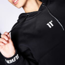Women's Signature Cropped Pullover Hoodie – Black
