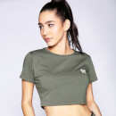 Women's Utility Cropped T-Shirt – Khaki