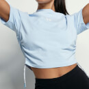 Women's Ruched Slim Fit T-Shirt - Powder Blue