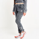 Women's Acid Wash Reflective Joggers – Black