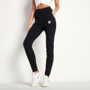 Women's Sustainable Slim Fit Rib Lounge Joggers - Black
