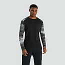 MENS VAPODRI LONG SLEEVED GRAPHIC TRAINING TEE BLACK