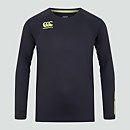 JUNIOR UNISEX VAPODRI SUPERLIGHT LONG SLEEVED TRAINING TEE NAVY