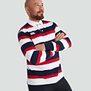 MENS LONG SLEEVED RETRO STRIPED JERSEY RED