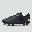 JUNIOR UNISEX PHOENIX 3.0 PLUS FIRM GROUND BOOT BLACK/GREEN