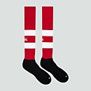 ADULT UNISEX HOOPED PLAYING SOCKS RED/WHITE