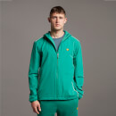 Hooded Jacket with Contrast Piping