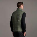 Block Quilted Gilet - Cactus Green