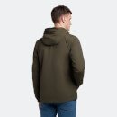 Men's Zip Through Hooded Jacket - Olive