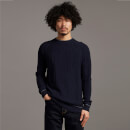 Black Eagle Tipped Cable Jumper - Dark Navy