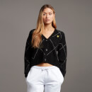 Argyle Cardigan - Jet Black