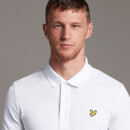 Men's Long Sleeve Polo Shirt - White