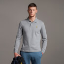 Men's LS Polo Shirt - Mid Grey Marl