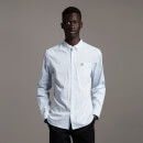 LS Slim Fit Gingham Shirt - Light Blue/ White