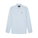 LS Slim Fit Gingham Shirt - Light Blue/ White