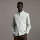 Men's Slim Fit Gingham Shirt - Fern Green/White