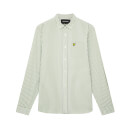 Men's Slim Fit Gingham Shirt - Fern Green/White