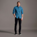 LS Slim Fit Gingham Shirt - Yale Blue/ Navy