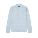 Cotton Linen Stripe Shirt - Light Blue