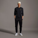 Men's Crew Neck with Contrast Piping - True Black