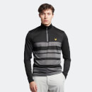 Men's Lightweight Wide Stripe Midlayer - True Black