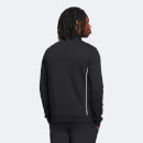 Men's Track Jacket with Contrast Piping - True Black