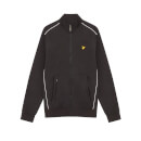 Men's Track Jacket with Contrast Piping - True Black