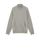 Men's Track Jacket with Contrast Piping - Mid Grey Marl