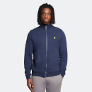 Men's Track Jacket with Contrast Piping - Navy