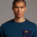 Overlay Crew with Chest Pocket - Aegean Blue