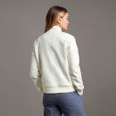 Soft Touch Brushed 1/4 Zip Sweatshirt - Vanilla
