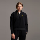 Soft Touch Brushed 1/4 Zip Sweatshirt - Jet Black