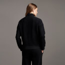Soft Touch Brushed 1/4 Zip Sweatshirt - Jet Black