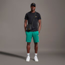 Sweat Short With Contrast Piping - Pine Green