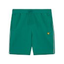 Sweat Short With Contrast Piping - Pine Green
